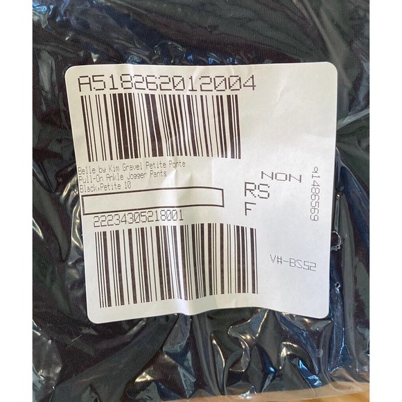 NEW Belle By Kim Gravel Ponte Ankle Jogger Pants Petite 10P Women’s Pull On - Picture 9 of 9